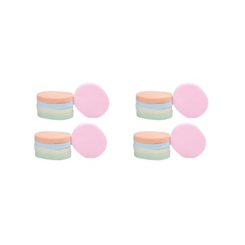 2 Set 10 Stück Farbe zufällige Gesichtswaschscheiben tragbar Damen Herren Make-up Kosmetik Pad sortiert Kit Reinigungswerkzeug Beauty Supplies von Mealoodiousmusea