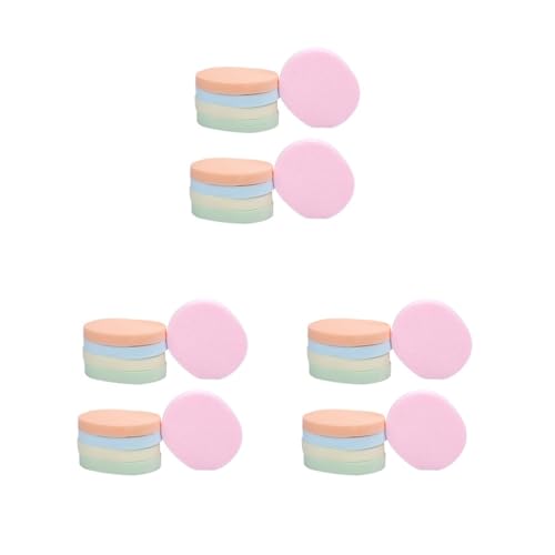 3 Set 10 Stück Farbe zufällige Gesichtswaschscheiben tragbar Damen Herren Make-up Kosmetik Pad sortiert Kit Reinigungswerkzeug Beauty Supplies von Mealoodiousmusea