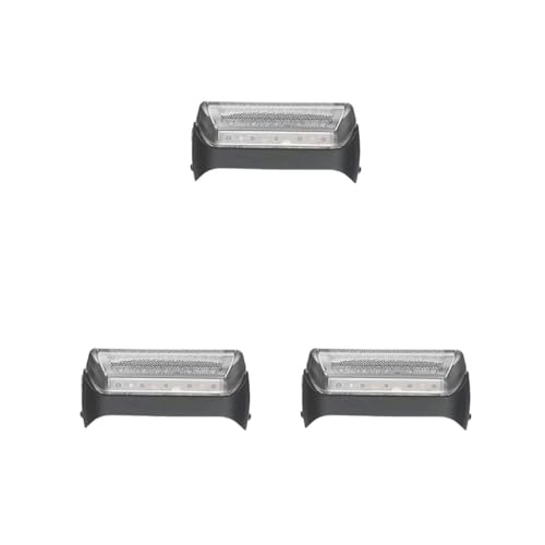 3er-Set flexibler und starker Scherkopf, optimale Anpassung für präzises Rasieren, einfacher Ersatz-Scherkopf-Gitter, schwarz von Mealoodiousmusea