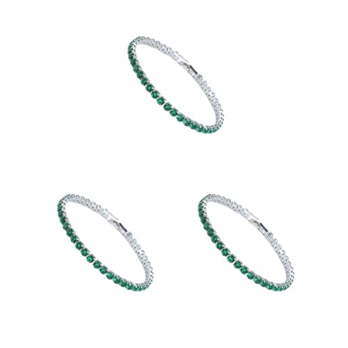 Mealoodiousmusea 3 Set Ausgezeichnete Zirkonia Tennis Armband für Damen Herren Kupfer Iced-Out Kette Kristall Hochzeit Armband Exquisite Handarbeit Platin Grün 17cm Mealoodiousmusea 3 Set Ausgezeichnete Zirkonia Tennis Armband für Damen Herren Kupfer Iced-Out Kette Kristall Hochzeit Armband Exquisite Handarbeit Platin Grün 17cm von Mealoodiousmusea