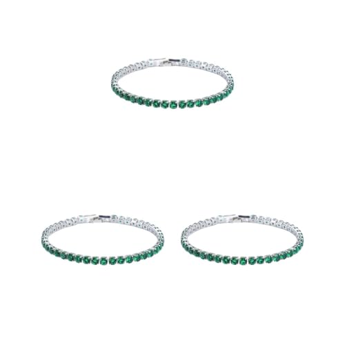 Mealoodiousmusea 3 Set Ausgezeichnete Zirkonia Tennis Armband für Damen Herren Kupfer Iced-Out Kette Kristall Hochzeit Armband Exquisite Handarbeit Platin Grün 19cm Mealoodiousmusea 3 Set Ausgezeichnete Zirkonia Tennis Armband für Damen Herren Kupfer Iced-Out Kette Kristall Hochzeit Armband Exquisite Handarbeit Platin Grün 19cm von Mealoodiousmusea