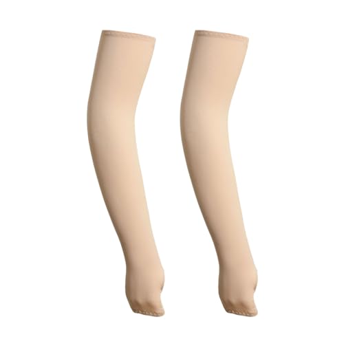 Mealoodiousmusea Arm-Sonnenschutz, UV-Schutz, Handmanschettenschutz, Sportbekleidung, lange Handschuhe, Outdoor-Ärmel, zum Laufen, Angeln, Radfahren, Rosa, Hautfarbe, as description von Mealoodiousmusea