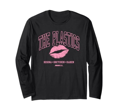 Mean Girls The Plastics Pink Lipstick Kiss Y2K Movie Langarmshirt von Mean Girls