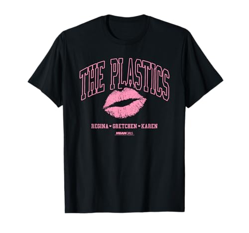 Mean Girls The Plastics Pink Lipstick Kiss Y2K Movie T-Shirt von Mean Girls