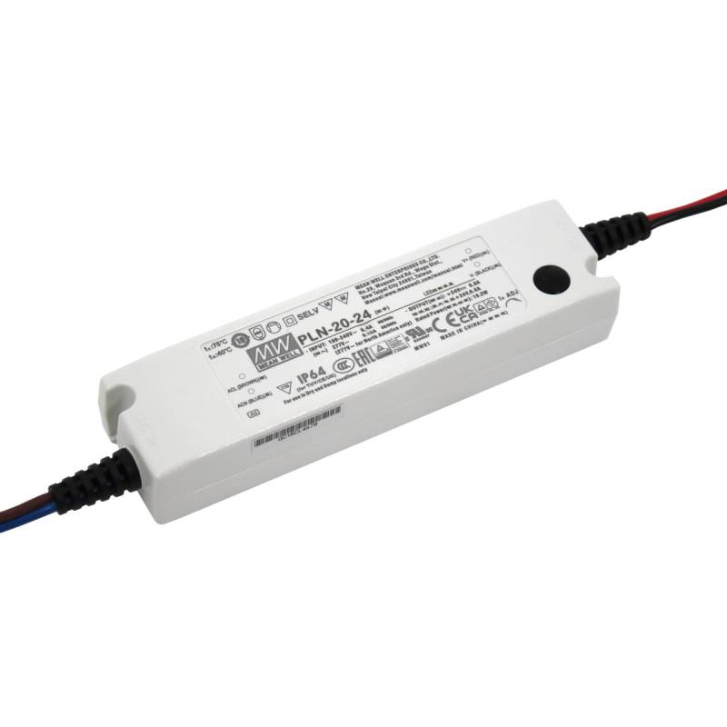 Mean Well PLN-20-24 LED Schaltnetzteil Netzteil 24 Volt VDC 0,8 A 19,2 W Mean Well PLN-20-24 LED Schaltnetzteil Netzteil 24 Volt VDC 0,8 A 19,2 W von Mean Well
