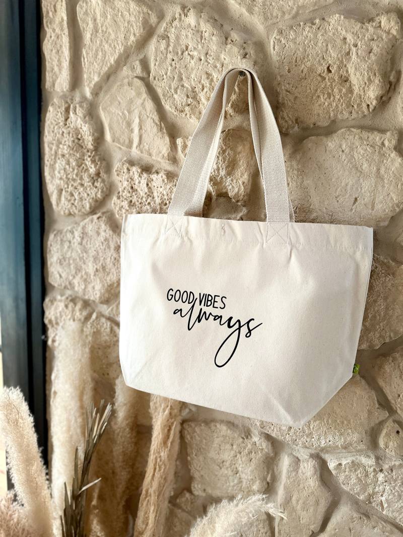 strandtasche Good Vibes Always Shopper strandtasche Good Vibes Always Shopper von MeandchiDesigns