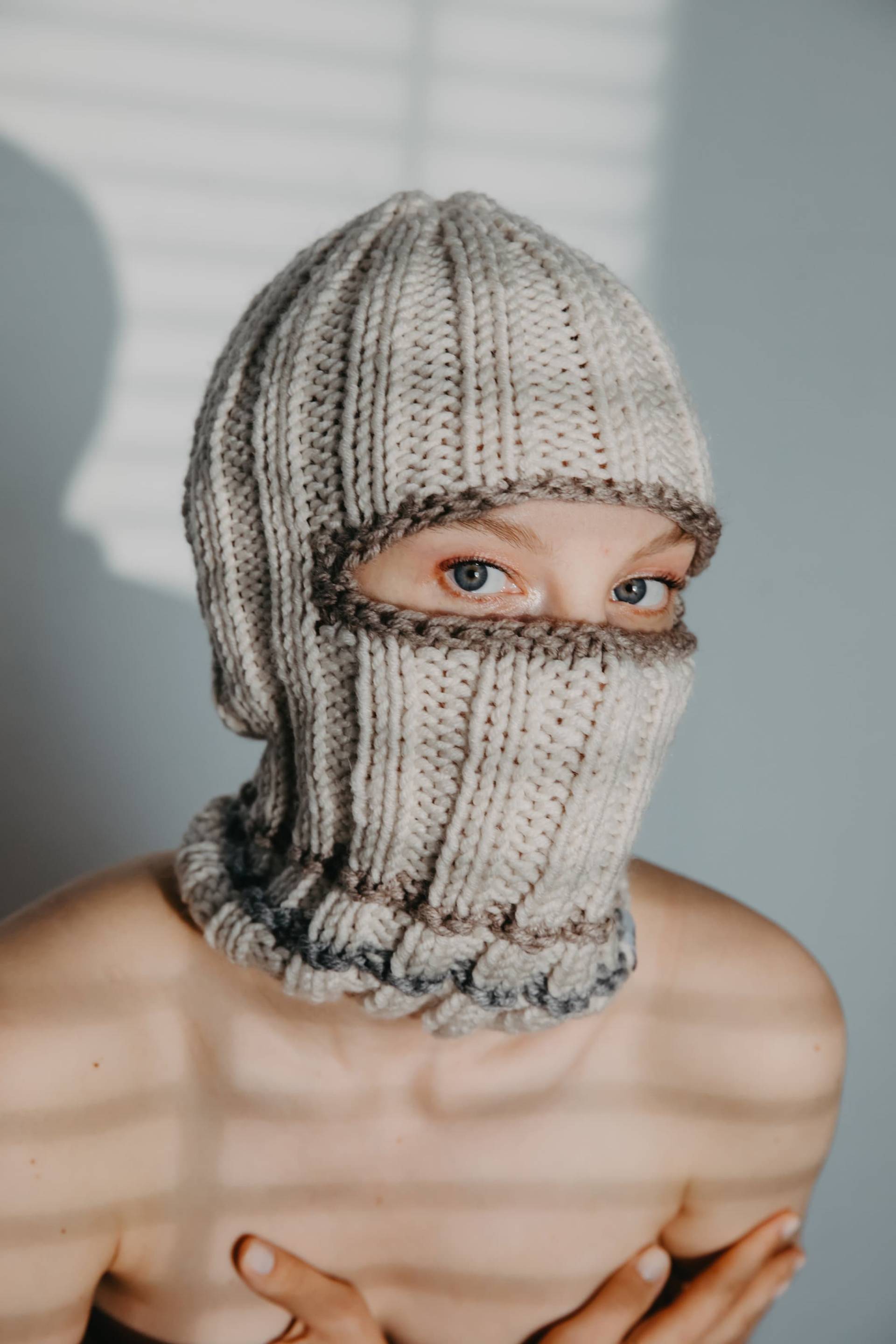 Kürbis Gestrickte Balaclava Kürbis Gestrickte Balaclava von Meandlissa