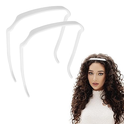 Square Headband 2 Stück, Unsichtbarer Haarreif, Curly Thick Hair Headband, Haarreifen Square, Haarreif wie Sonnenbrille, Frisurenhilfe, Haarbänder für Männer Frauen von Meanju