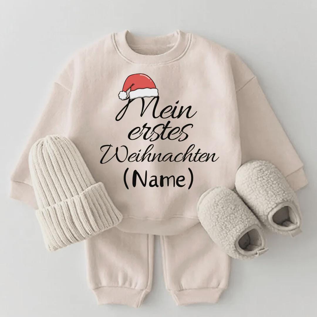 Personalisiertes Baby Set „Mein Erstes Weihnachten" | Weihnachtsoutfit Mit Name Geschenk Zur Ersten Weihnachten von MearchenMode