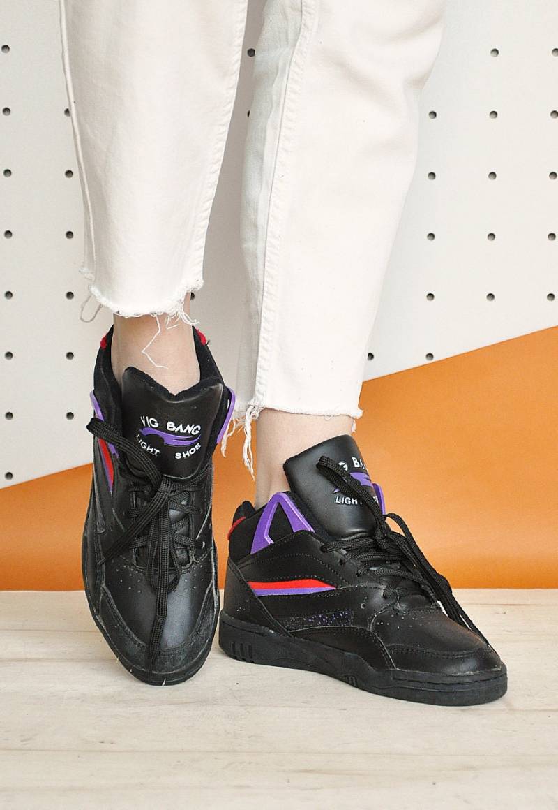 90Er Jahre Club Kid Sneaker High Top Rave Kunstleder Schuhe Vegan Cheerleader/Gr. 6, 5 Us 4 Uk 37 Eu von MeasureTheTreasure