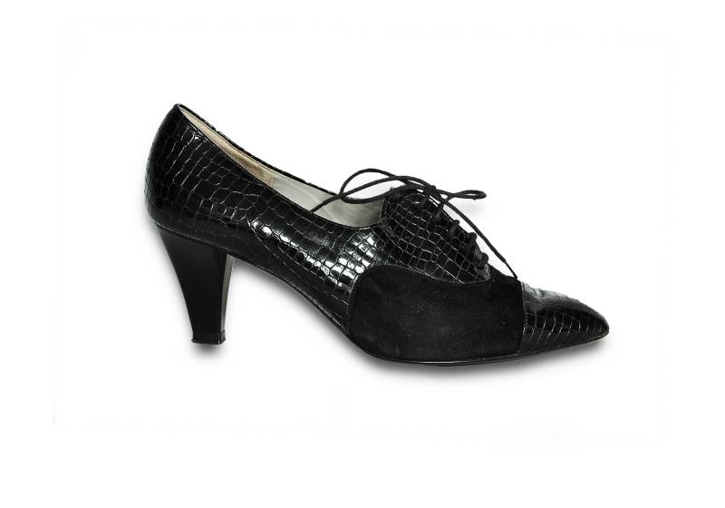 90Er Jahre Patent Schühchen Knöchel Spitzen Zehe Wildleder Mod Minimal Oxford Babyschuhe/Größe 6 Us 3, 5 Uk 36 Eu von MeasureTheTreasure