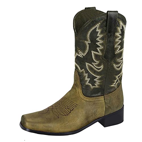 Damen-Winterstiefel Hohe Cowboystiefel Western Texani Damenschuhe Spitze Stiefel Wide Fit mit Plateau Bequeme Winter Wildlederschuh Weiche Mode Trekking Mode Wasserdicht Stiefel, Khaki, 39 EU Damen-Winterstiefel Hohe Cowboystiefel Western Texani Damenschuhe Spitze Stiefel Wide Fit mit Plateau Bequeme Winter Wildlederschuh Weiche Mode Trekking Mode Wasserdicht Stiefel, Khaki, 39 EU von Meaunzyl