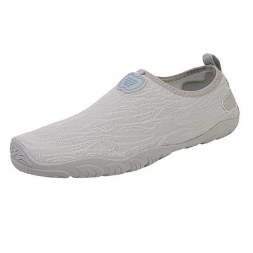 Herren Damen Wasserschuhe Wasserschuhe Tauchschuhe Schnell Trocknend Super Barfußschuhe Strand Surfen Bad Yoga Sport Outdoor Strand Pool Leicht, grau, 40 EU von Meaunzyl