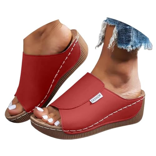 Sommerschuhe für Damen 2025 – anatomisch geformt, mit Keilabsatz, bequem, rutschfest, leicht, offene Zehen, für Plantarfasziitis, Arch Unterstützung, elegante Hausschuhe für Meer, Haus und Urlaub, 01 Sommerschuhe für Damen 2025 – anatomisch geformt, mit Keilabsatz, bequem, rutschfest, leicht, offene Zehen, für Plantarfasziitis, Arch Unterstützung, elegante Hausschuhe für Meer, Haus und Urlaub, 01 von Meaunzyl