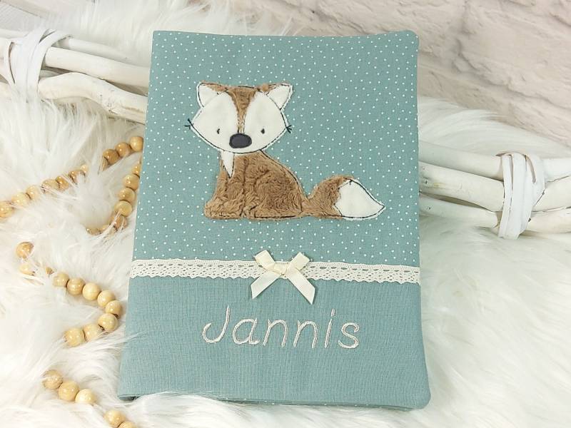 U-Heft Hülle, Hülle Mit Namen, Untersuchungsheft, Mebrit, Hefthülle, Geschenk Zur Geburt, Taufe, Babygeschenk von Mebrit