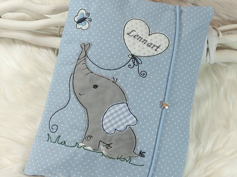 Windeltasche, Windeltasche Mit Namen, Jungs, Blau, Windeltasche Xxl, Geschenk Zur Geburt, Geschenk Taufe, Mebrit, Elefant, Baby von Mebrit