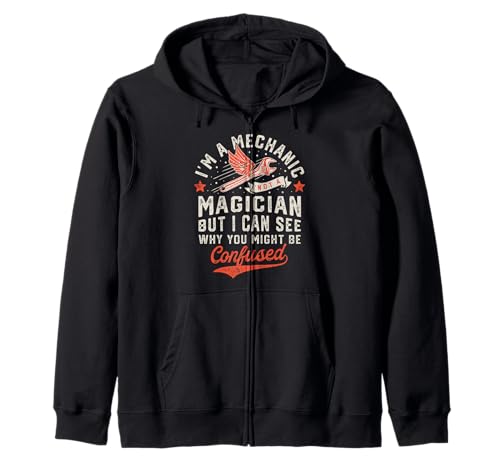 I'm A Mechanic Not A Magician Funny Vintage Gifts Men Women Kapuzenjacke I'm A Mechanic Not A Magician Funny Vintage Gifts Men Women Kapuzenjacke von Mechanic Clothing Co.