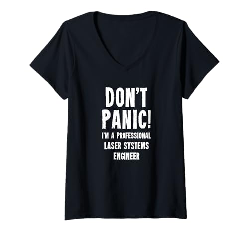 Damen Ingenieur für Lasersysteme T-Shirt mit V-Ausschnitt von Mechanical Engineering Department T-Shirts & Gifts