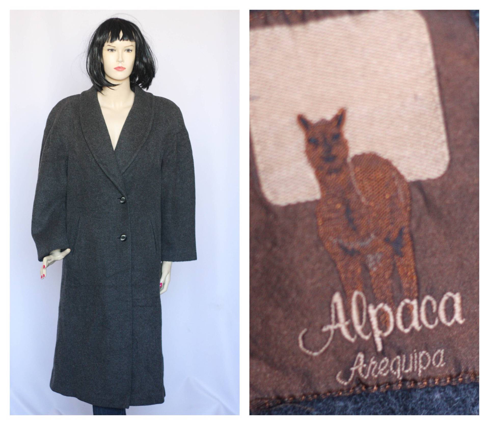 Apaca Wolle Vintage Mantel Wintermantel Warmer Retro Frauen Overcoat Outwear Grauer Wollmantel Schurwolle Damenmantel Apaca Wolle Vintage Mantel Wintermantel Warmer Retro Frauen Overcoat Outwear Grauer Wollmantel Schurwolle Damenmantel von MechanicalOrange