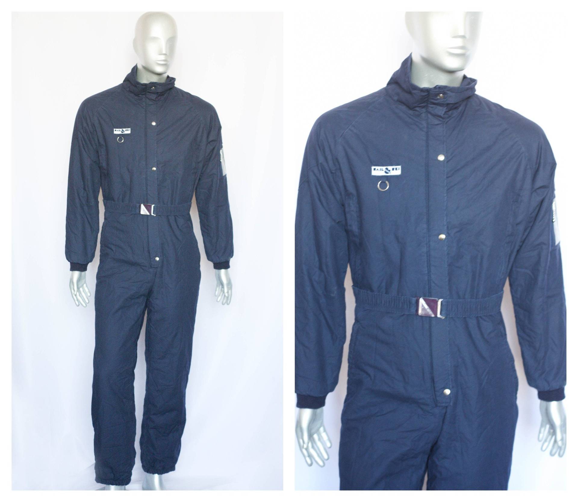 Dunkler Schnee Vintage Skianzug Retro Herren Einteiliger Anzug Sportbekleidung Wintersport Schneeanzug Winteroverall Dunkler Schnee Vintage Skianzug Retro Herren Einteiliger Anzug Sportbekleidung Wintersport Schneeanzug Winteroverall von MechanicalOrange