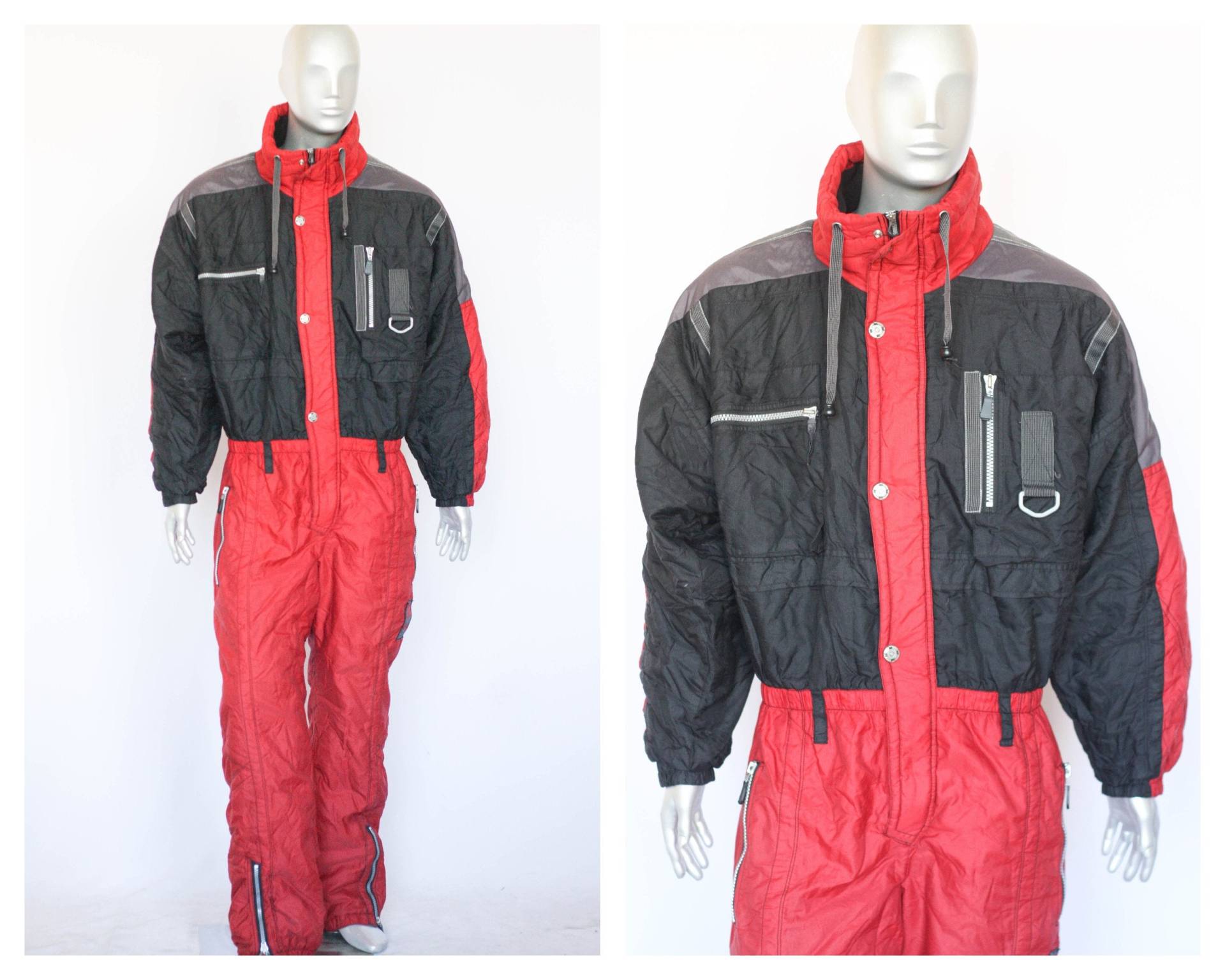 Größe Xl Anzug Vintage Skianzug Retro Herren Einteiler Sportbekleidung Wintersport Schneeanzug Winteroverall von MechanicalOrange