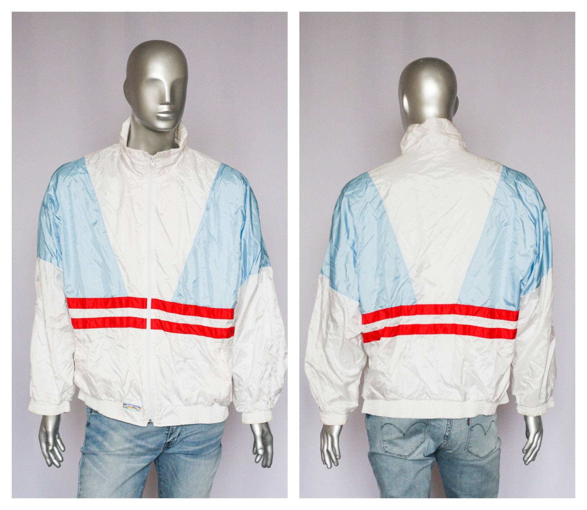 Weiße Jacke Vintage Windbreaker Grün Shell Herren Regenmantel Retro Track Größe Xxl Weiße Jacke Vintage Windbreaker Grün Shell Herren Regenmantel Retro Track Größe Xxl von MechanicalOrange
