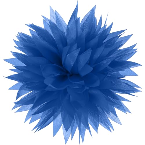 Mecool Blume Haar Clip Brosche Corsage Kopfschmuck Haar Pin Rose Haar Barrette Zubehör für Frauen Mädchen Party Hochzeit-Tiefblau von Mecool