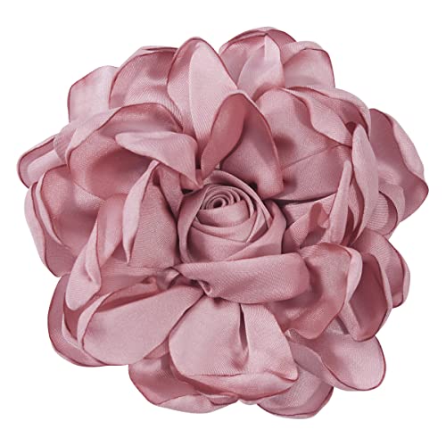 Mecool Frauen schöne Blume Haarspange Rosen Haarnadeln Haarschmuck für Mädchen Frauen Rose Broschen Hellrosa Party Strand Hochzeit von Mecool