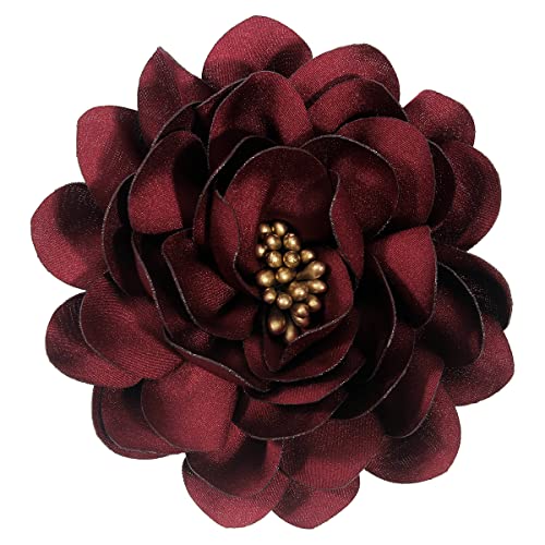Mecool Frauen schöne Blume Haarspange Rosen Haarnadeln Haarschmuck für Mädchen Frauen Rose Broschen Rot Party Strand Hochzeit von Mecool