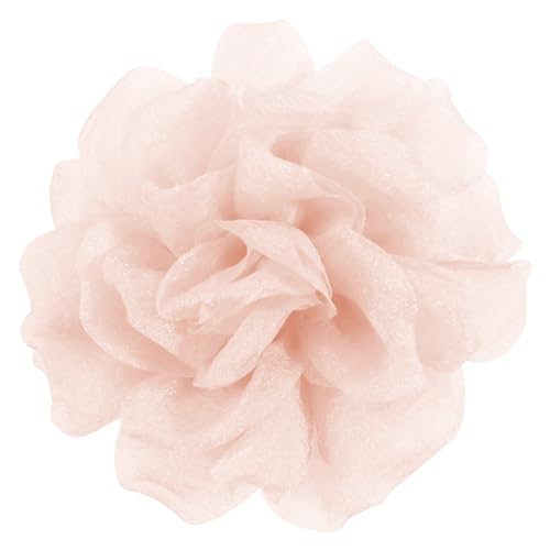 Mecool Haarspange Rose Brosche Kopfschmuck Blume Haarspange Haarspange Rose Haar Barrette Zubehör für Frauen Mädchen Party Hochzeit-Beige(11cm) von Mecool