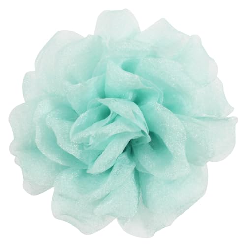 Mecool Haarspange Rose Brosche Kopfschmuck Blume Haarspange Haarspange Rose Haar Barrette Zubehör für Frauen Mädchen Party Hochzeit-Grün(11cm) von Mecool