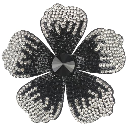 Mecool Rose Haar Clip Brosche Korsage Kopfschmuck Blume Haar Pin Künstlicher Kristall Rose Haar Barrette Zubehör für Frauen Mädchen Party, Schwarz Mecool Rose Haar Clip Brosche Korsage Kopfschmuck Blume Haar Pin Künstlicher Kristall Rose Haar Barrette Zubehör für Frauen Mädchen Party, Schwarz von Mecool