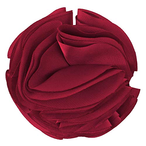 Mecool Weinlese-Silk Blume Haar Klammern Und Broschen Pin (Rot) von Merdia