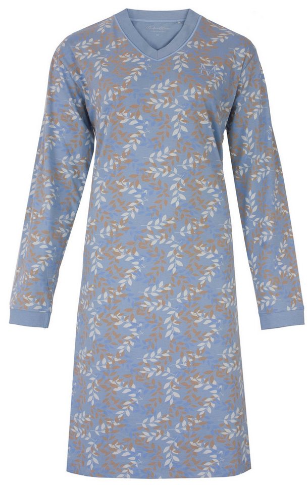 Medaillon Nachthemd Damen Schlafshirt mit langem Arm (1-tlg) Baumwolle von Medaillon