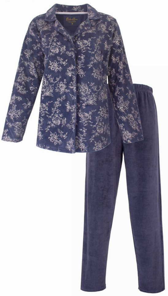 Medaillon Schlafanzug Damen Nikki Pyjama geknöpft (2 tlg) Modisches Design von Medaillon
