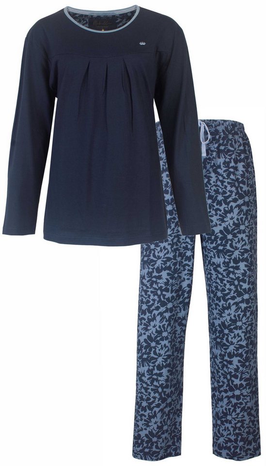 Medaillon Schlafanzug Damen Pyjama lang (2 tlg) Baumwolle von Medaillon