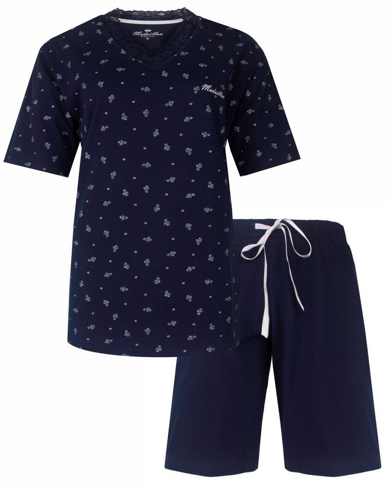 Medaillon Shorty Damen Pyjama kurz (2 tlg) Baumwolle von Medaillon