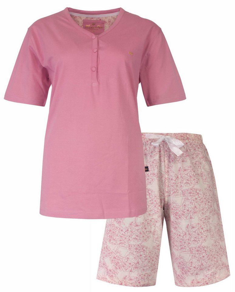 Medaillon Shorty Damen Pyjama kurz (2 tlg) Baumwolle von Medaillon