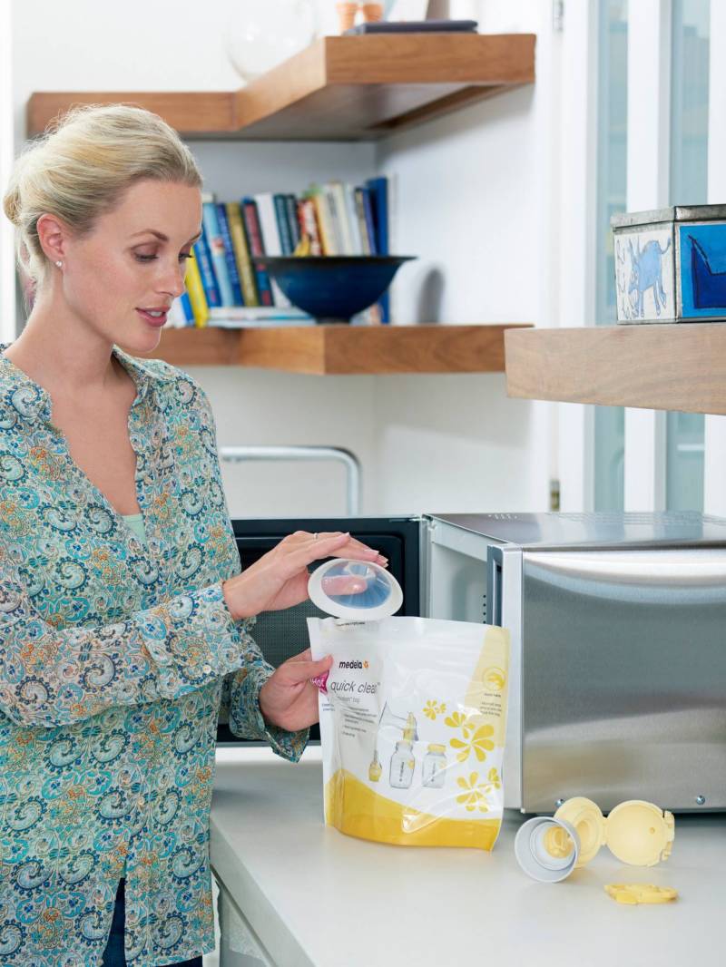 5er-Pack Quick Clean Desinfektionsbeuteln für die Mikrowelle MEDELA von Medela