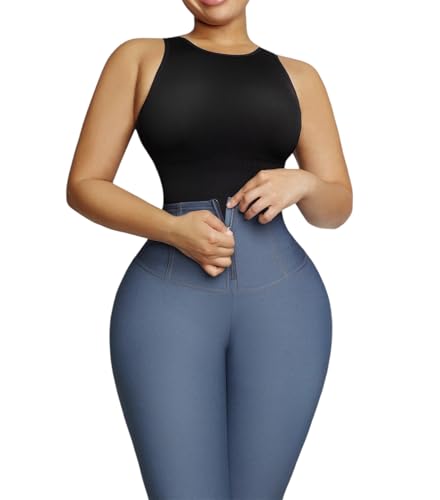 MedelinaShop Shapewear Jeans Push Up (Blue, M) von MedelinaShop
