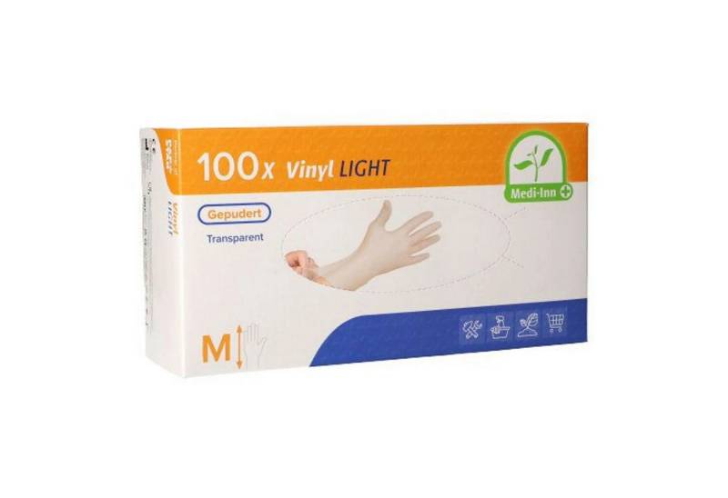 Medi-Inn Einweghandschuhe Vinyl Light Einmalhandschuhe gepudert transparent AQL: 1.5 von Medi-Inn