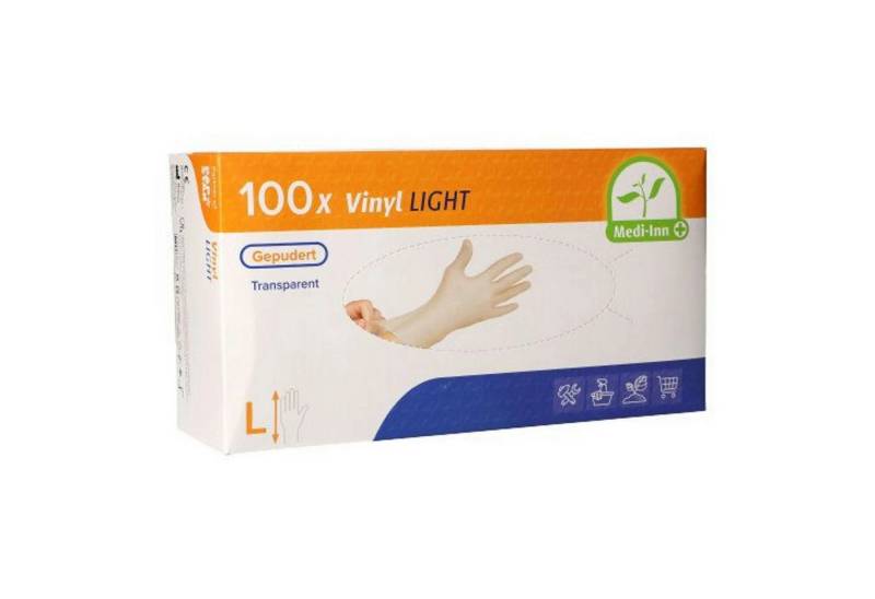 Medi-Inn Einweghandschuhe Vinyl Light Einmalhandschuhe gepudert transparent AQL: 1.5 von Medi-Inn