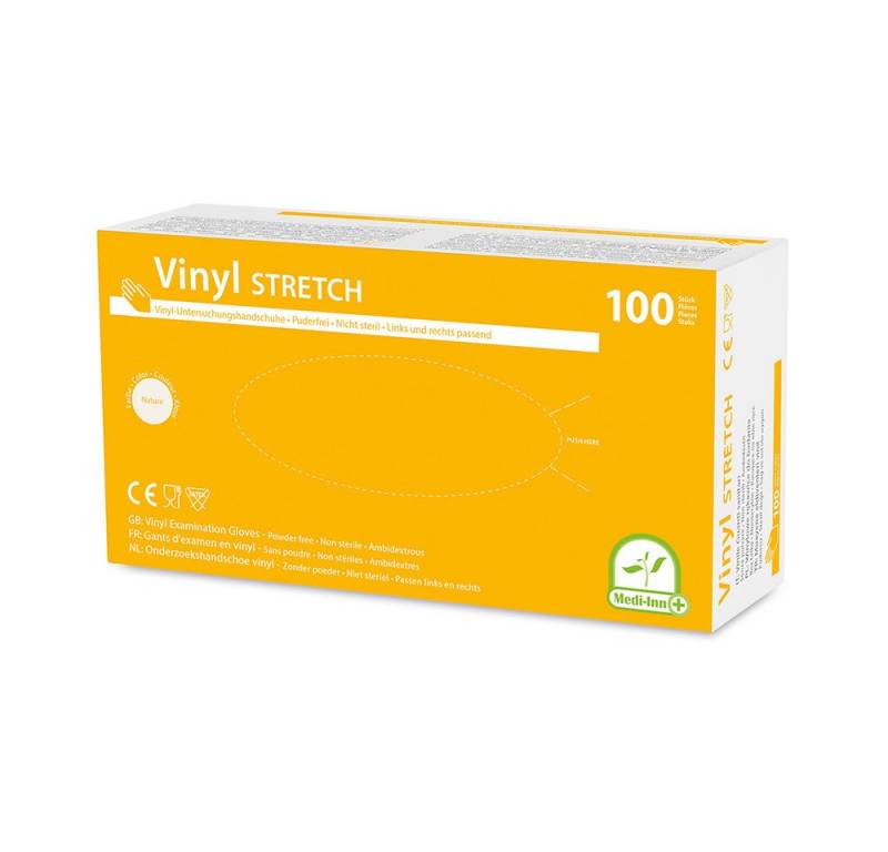 Medi-Inn Einweghandschuhe Vinyl Stretch Einmalhandschuhe puderfrei AQL: 1.5 von Medi-Inn