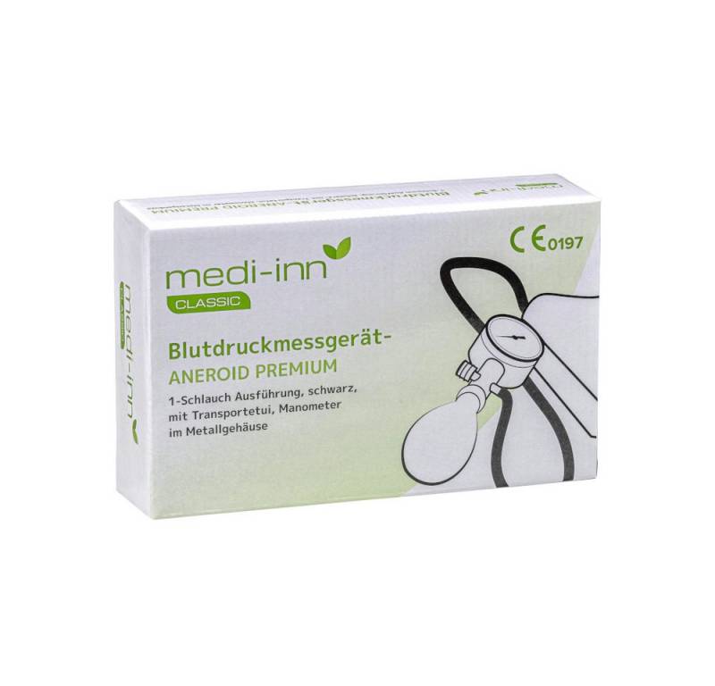 Medi-Inn Oberarm-Blutdruckmessgerät Aneroid Premium 1-Schlauch-System von Medi-Inn