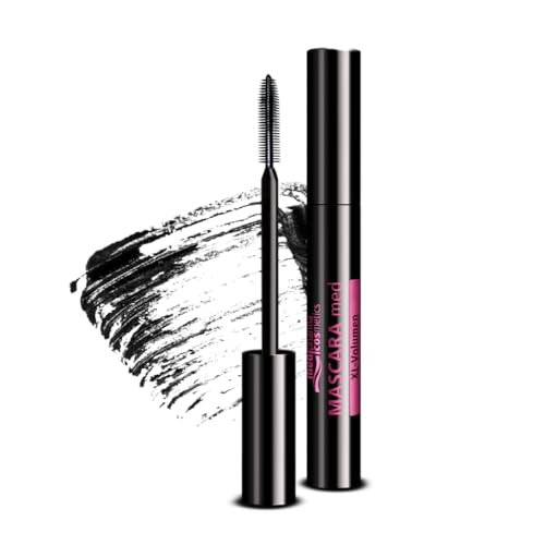 Mascara med XL-Volumen | Für mehr Volumen und kräftigere Wimpern | Intensiv Schwarz | Extra Volumen | Unterstützt das Wimpernwachstum | von medipharma cosmetics von Medipharma Cosmetics