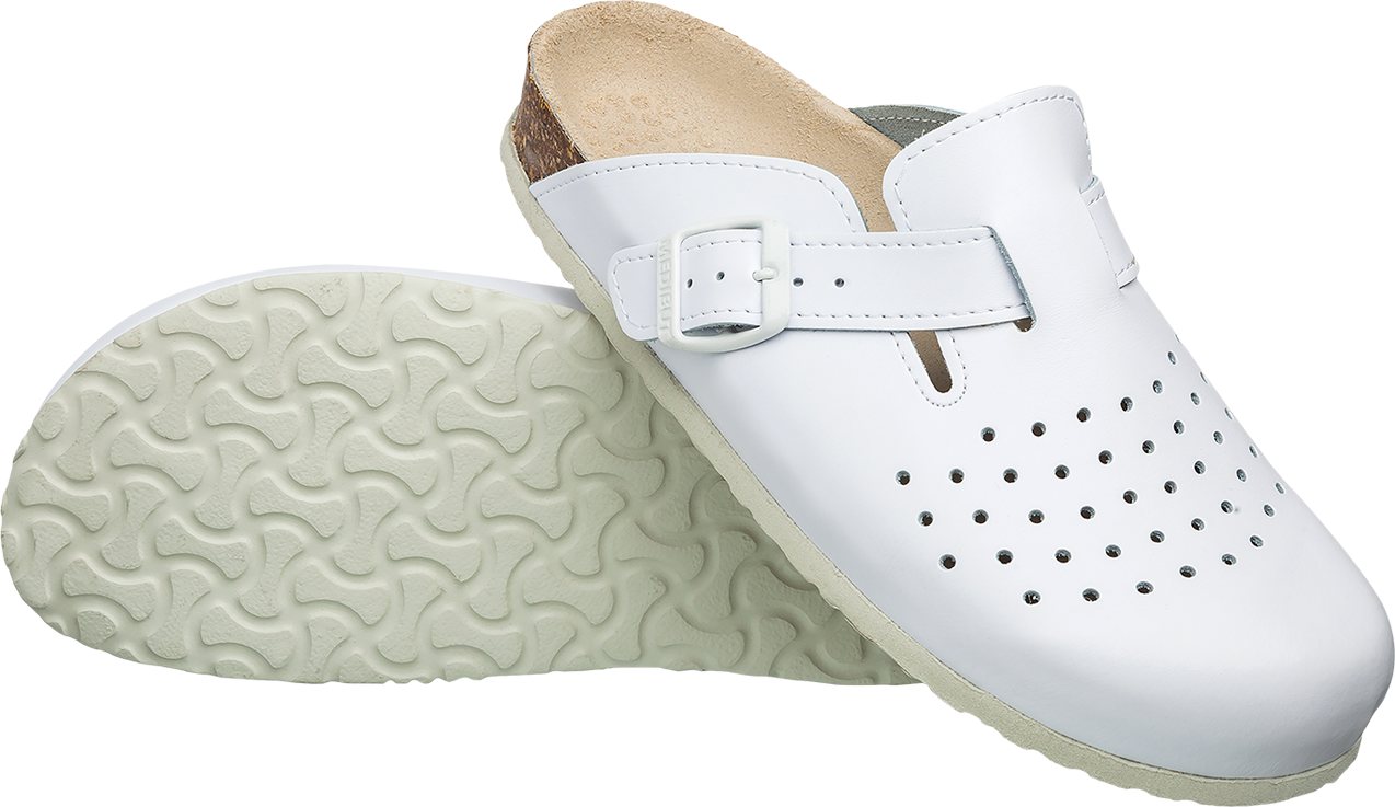 MediBut Praxisclog Berufsclogs Pflegeschuhe Koch Arztschuhe Berufsschuh Leder Clog von MediBut