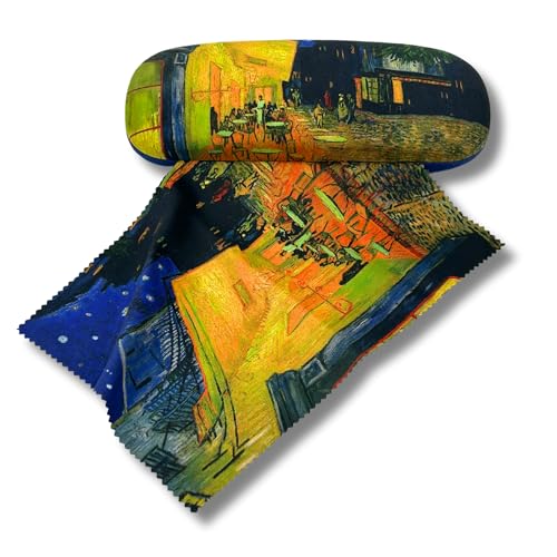 Brillenetui Hardcase mit Stoffbezug und Reinigungstuch aus Mikrofaser - FridolinEdition - Motiv: Cafe de Nuit - Künstler: Vincent Van Gogh Brillenetui Hardcase mit Stoffbezug und Reinigungstuch aus Mikrofaser - FridolinEdition - Motiv: Cafe de Nuit - Künstler: Vincent Van Gogh von MediMuc