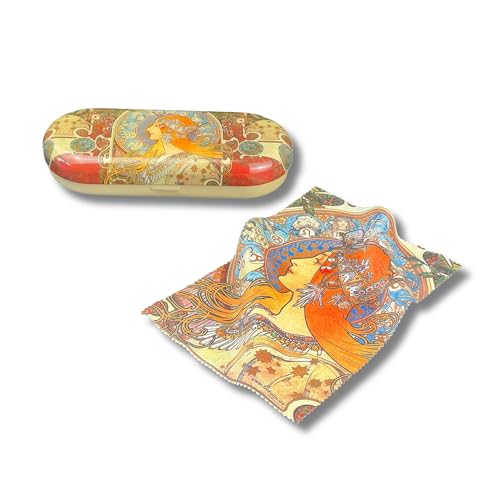 MediMuc Flaches Brillenetui mit passendem Reinigungstuch aus Microfaser - Art Nouveau, Zodiac - Maße: L/H/B 16 x 2,8 x 6,6cm - FridolinEdition MediMuc Flaches Brillenetui mit passendem Reinigungstuch aus Microfaser - Art Nouveau, Zodiac - Maße: L/H/B 16 x 2,8 x 6,6cm - FridolinEdition von MediMuc