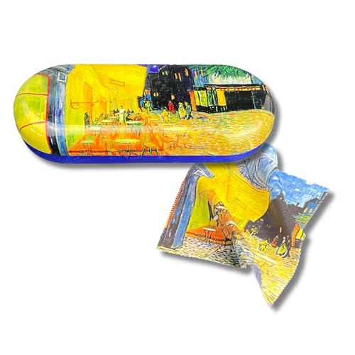 MediMuc Flaches Brillenetui mit passendem Reinigungstuch aus Microfaser - Van Gogh, Café de Nuit - Maße: L/H/B 16 x 2,8 x 6,6cm - FridolinEdition MediMuc Flaches Brillenetui mit passendem Reinigungstuch aus Microfaser - Van Gogh, Café de Nuit - Maße: L/H/B 16 x 2,8 x 6,6cm - FridolinEdition von MediMuc