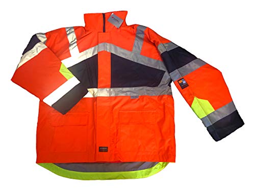 Mediablue Seyn Workfasion 3 in 1 Arbeitswetterjacke Wasserdicht mit herausnehmbaren Plarfleece, Grösse XXL von Mediablue